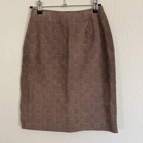 90s suede‎ mini skirt abstract - Picture 1 of 6